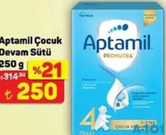 APTAMİL ÇOCUK DEVAM SÜTÜ 250 G